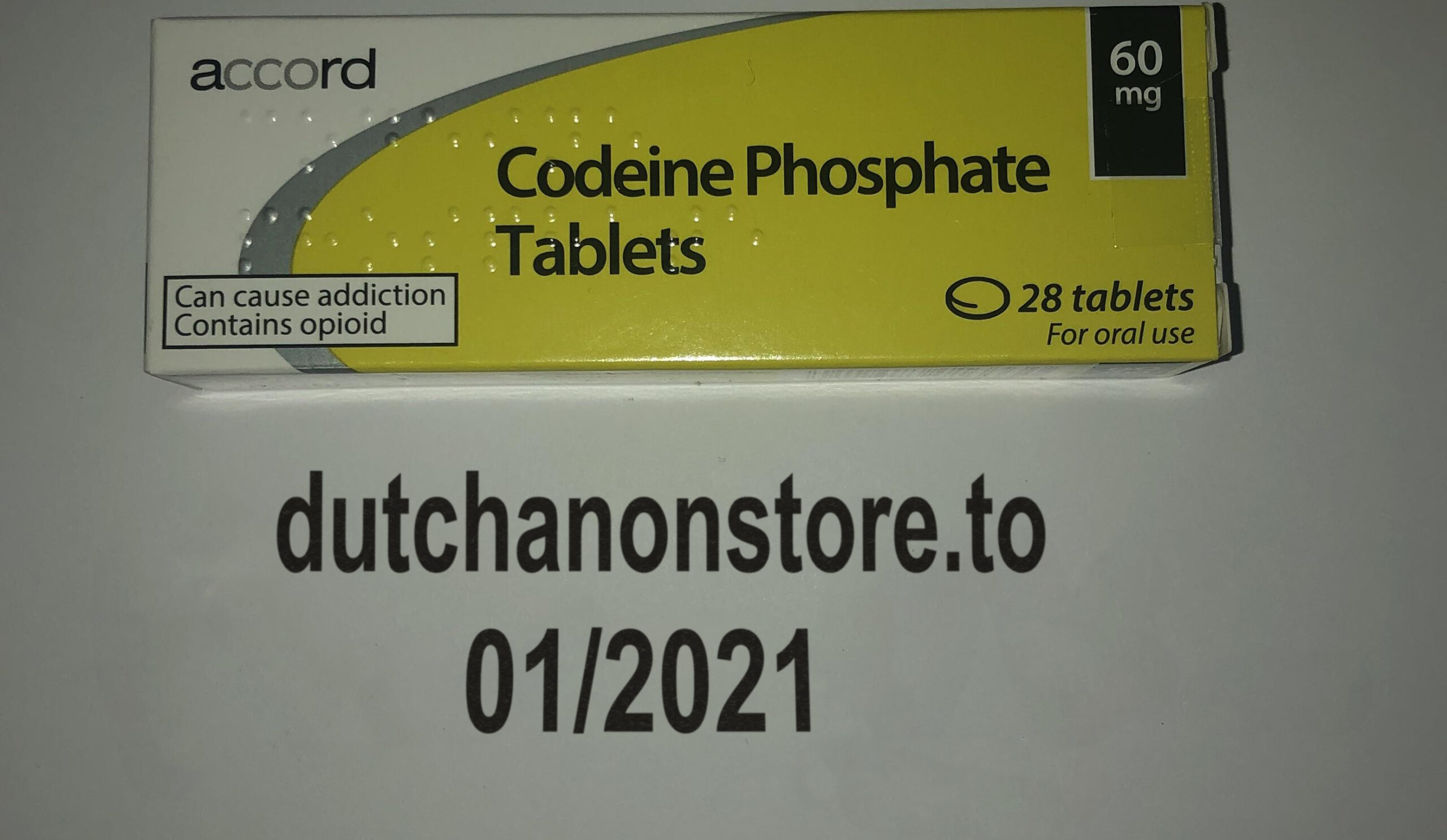 28x Tablets Codeine Phosphate 30mg (UK 2 UK) Image